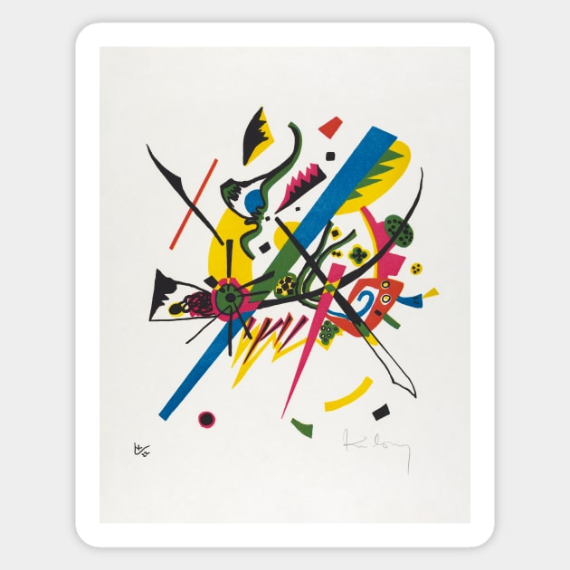 Wassily Kandinsky Small Worlds I Kleine Welten Sticker by SybaDesign